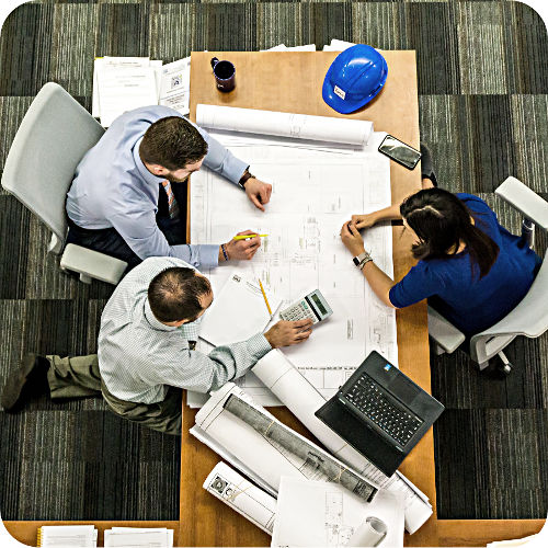 flooring contractor design team