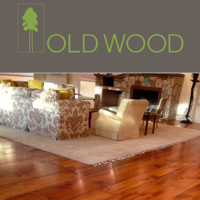 Old Wood LLC Reclaimed Flooring Logo & Flooring Image