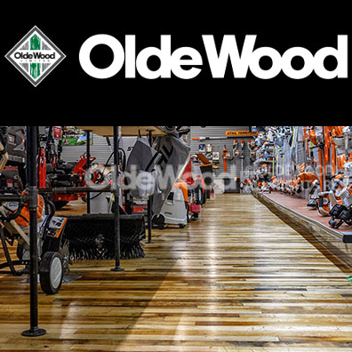 Olde Wood Reclaimed Flooring Logo and Flooring Image