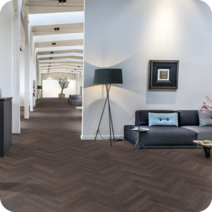 Kahrs, Wood Herringbone Design, Luxury Vinyl Tile Floor