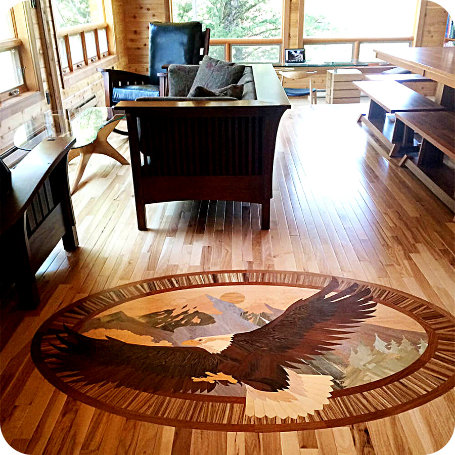 Oshkosh Designs Wood Flooring Inlays, Hardwood Floor Inlays