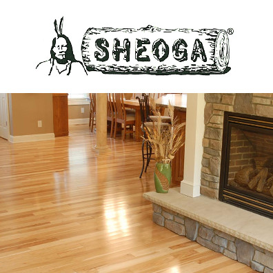 Sheoga, Solid & Engineered Wood Flooring Logo & Room Scene
