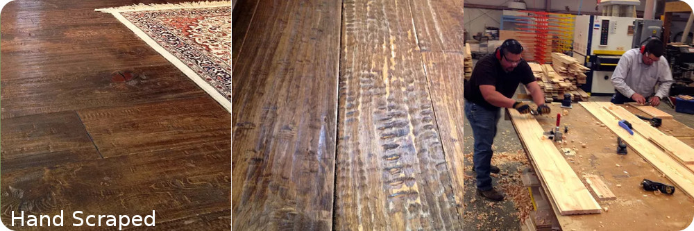Old Wood, Tongue and Groove Hand Scraped Flooring