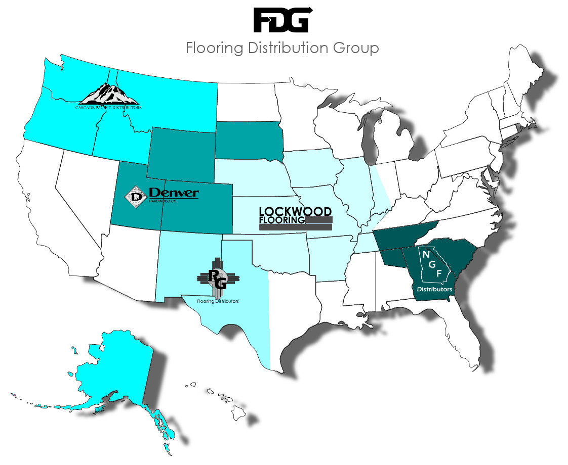 Flooring Distribution Group - Regional Map