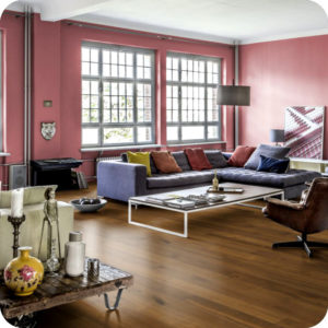 Kahrs, Founder, Oak Fredrik Engineered Wood Flooring in a Living Room