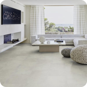 Kahrs, Stone Look, Manaslu, Luxury Vinyl Flooring in a residential living room