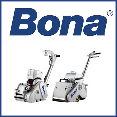 Bona Flooring Equipment Logo and Sanding Machines