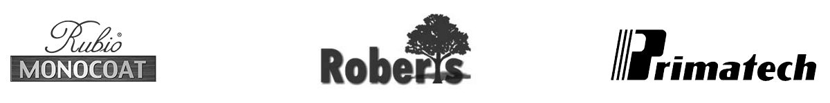 Robio Monocoat, Roberts, Primatech logos for slideshow