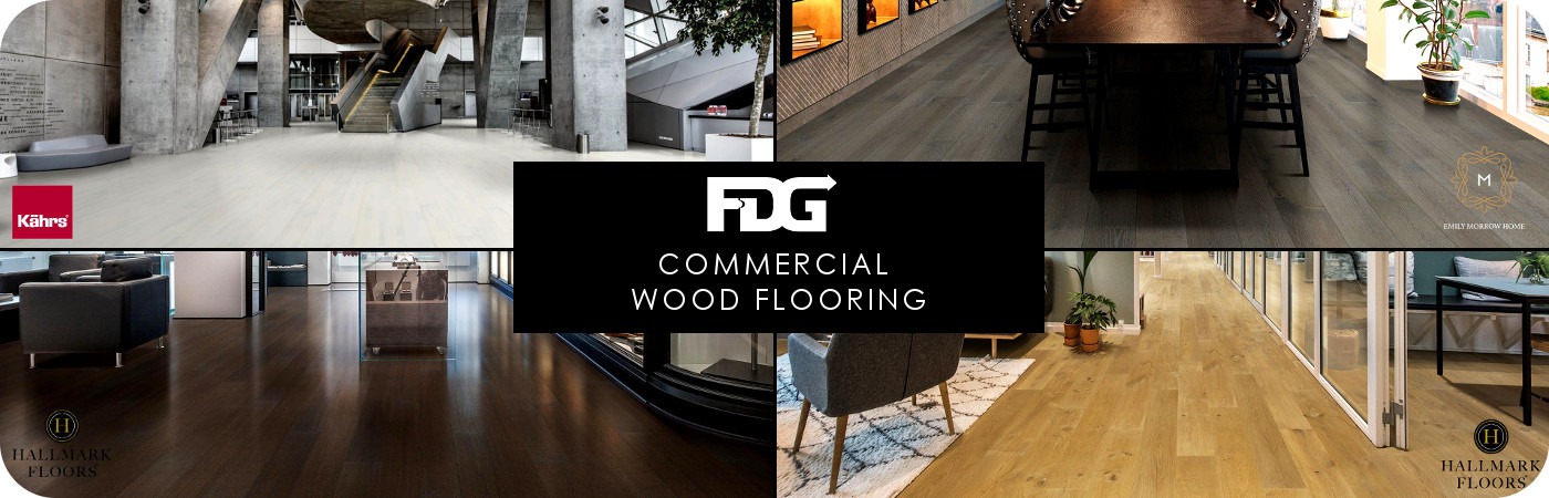 FDG Denver Hardwood commercial wood flooring photo collage