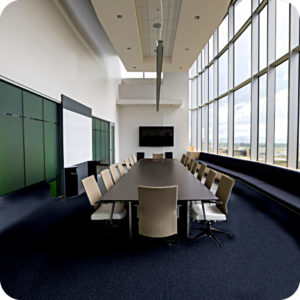 Fusion Commercial Carpet Tiles, Calibrate in a boardroom setting