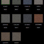 Fusion Commercial Carpet Tiles, Calibrate, Color Samples