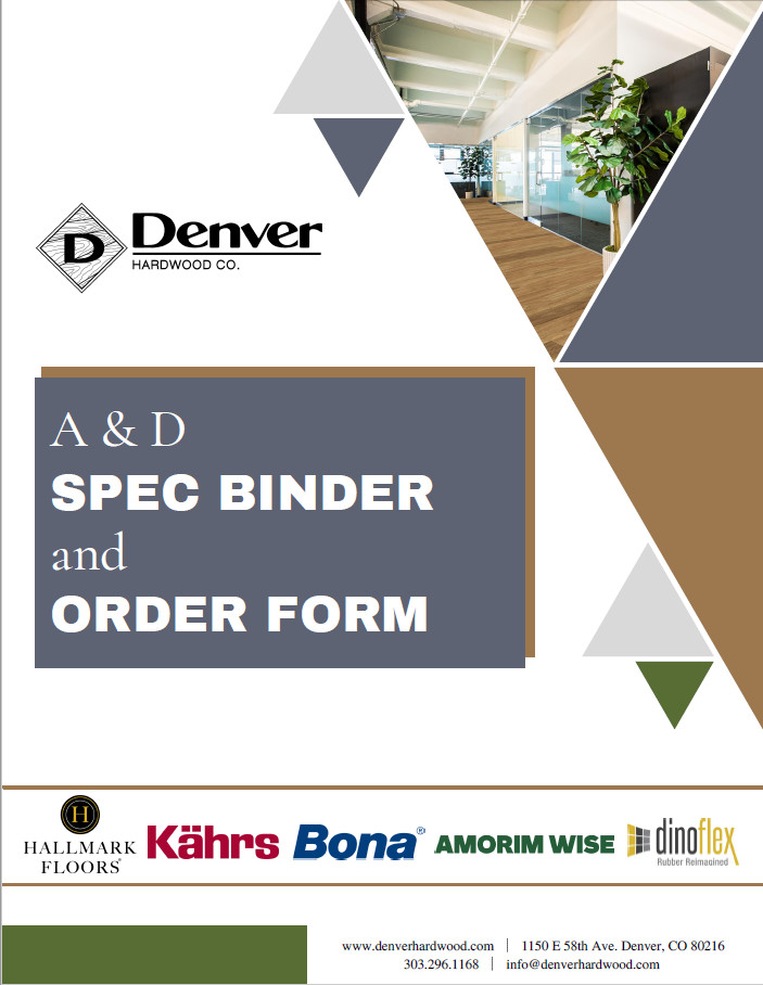 Denver Hardwood A&D Spec Binder & Order Form
