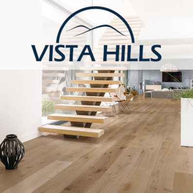 Block Logo for Vista Hills on Denver Hardwood Site
